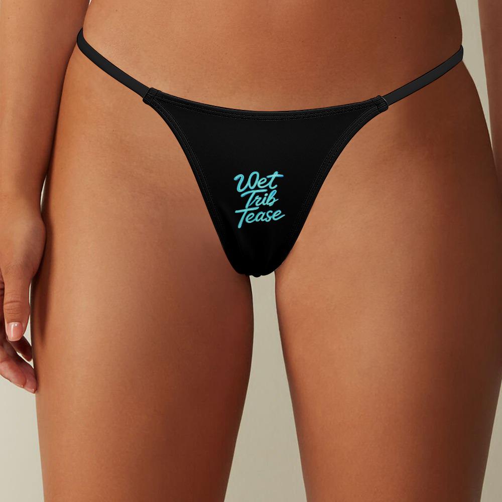 Wet Trib Tease thong panties - KinkyTingz