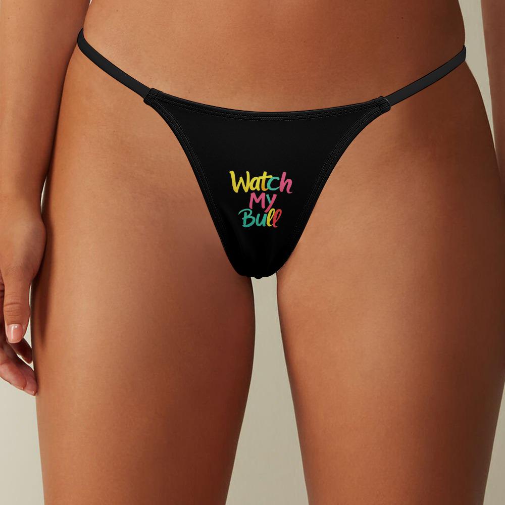 Watch My Bull thong panties - KinkyTingz