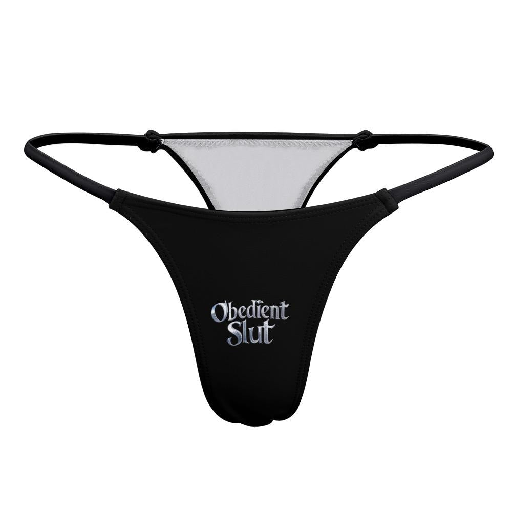 Obedient Slut thong panties - KinkyTingz