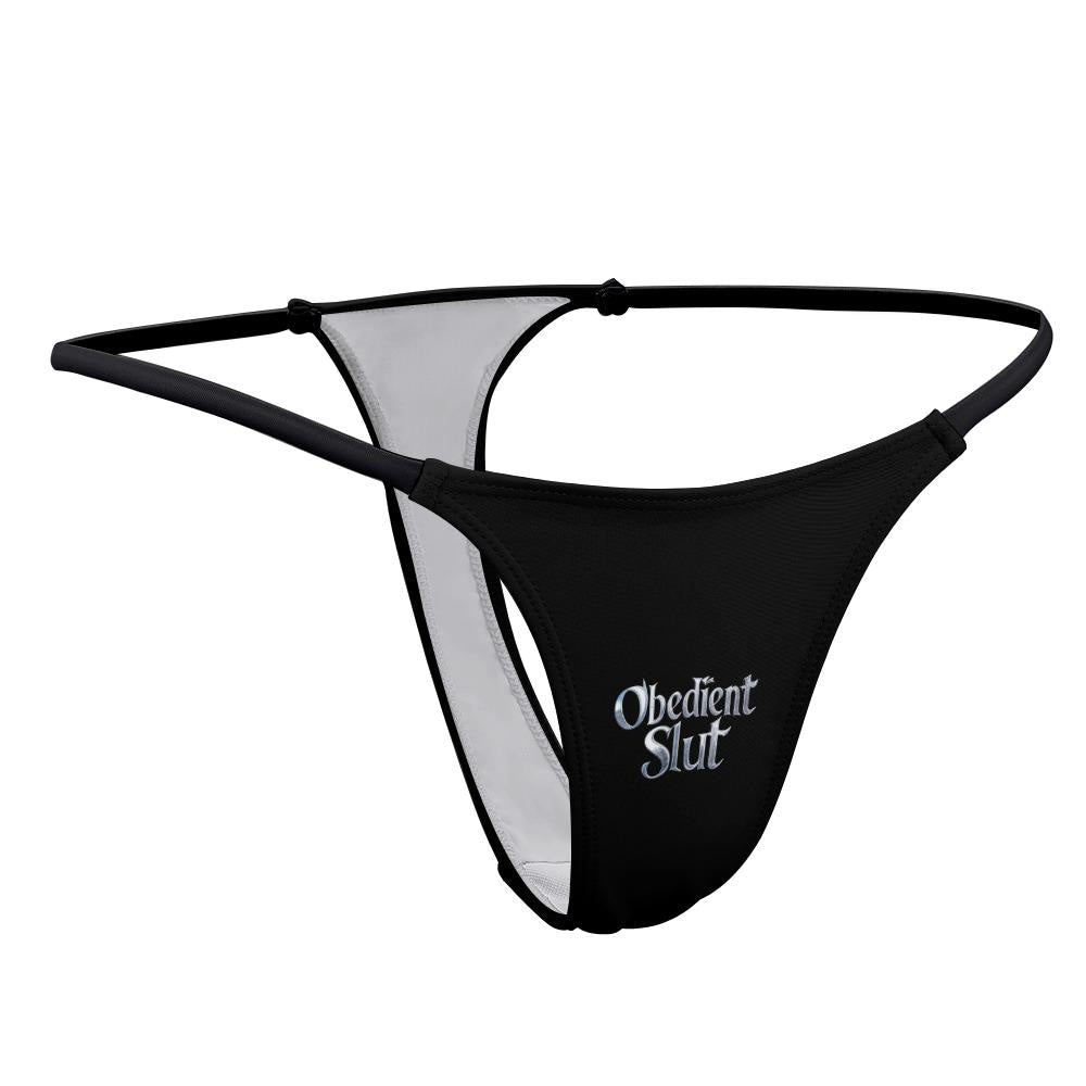 Obedient Slut thong panties - KinkyTingz
