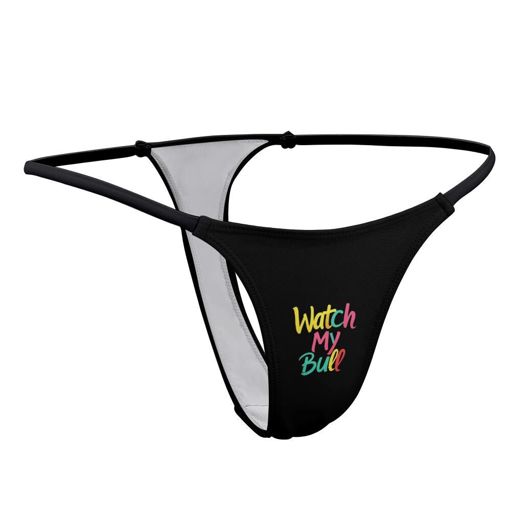 Watch My Bull thong panties - KinkyTingz