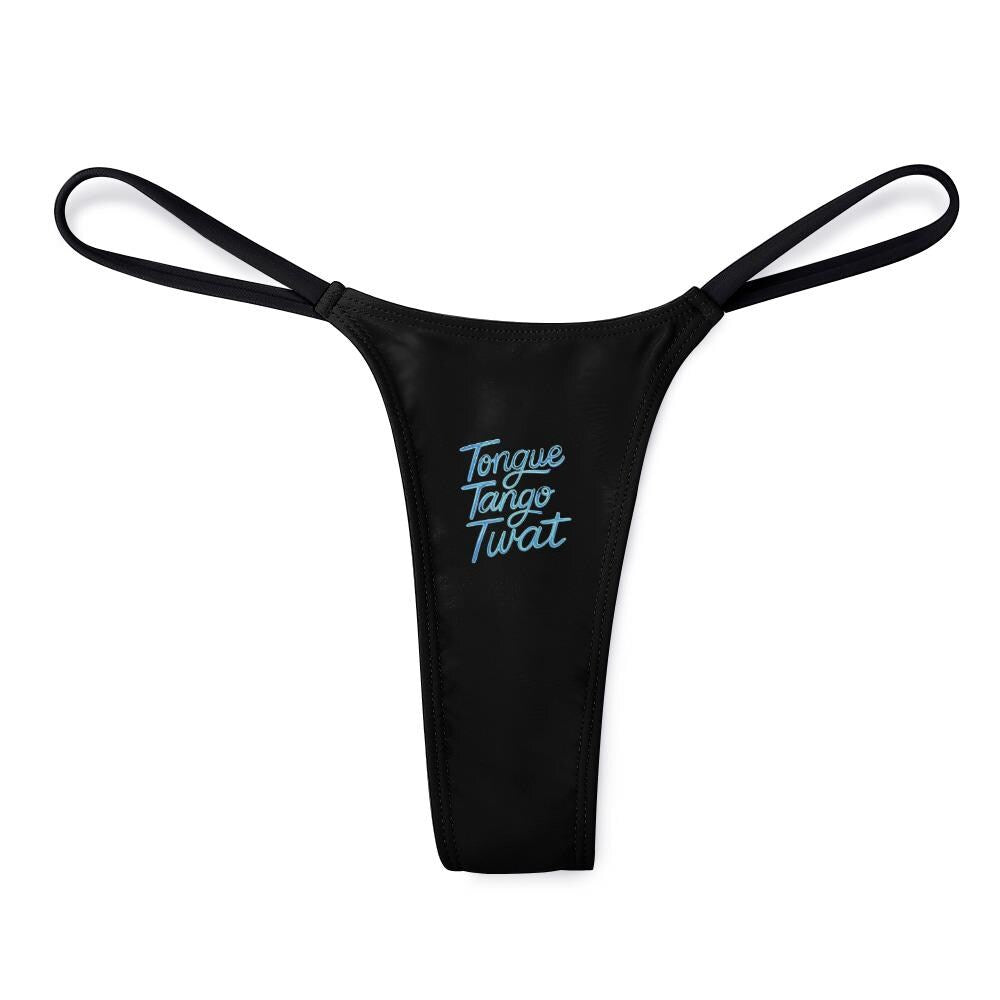 Tongue Tango Twat thong panties - KinkyTingz