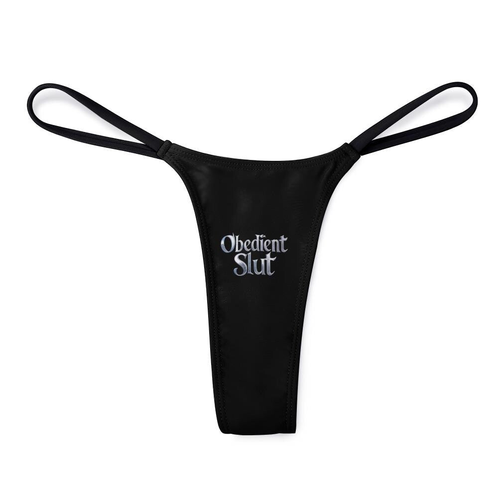 Obedient Slut thong panties - KinkyTingz